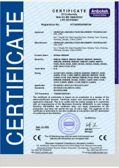 CE certificate from ASHINE Catering Equipment Co.,Ltd.