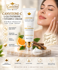 Canvitone-C facial cream for Skin Darkness and dark spots whitening and glowing with Gluthione- Vitamin C 50 gm - Image 5