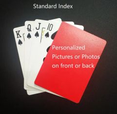Customized Black Core Paper/Plastic Playing Cards with Personal Designs - Image 1