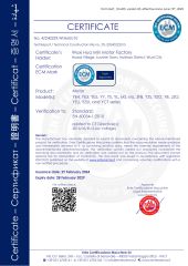 CE certificate from Wuxi Huamin Motor Factory