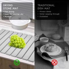 Large Stone Dish Drying Mats for Kitchen Counter - Image 4