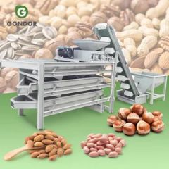 Automatic Processing Line Peanut Kernel Nut Size Grader Hazelnut Cracking Shell Almond Grading Machine in Low Price - Image 1