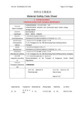 MSDS certificate from SHANGHAI ELECNOVA ENERGY STORAGE TECHNOLOGY CO., LTD.