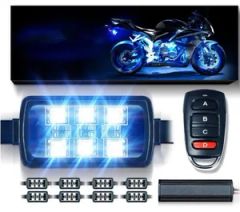 New Remote Control Controls Motorcycle Atmosphere Lights Car RGB Color Light Bar - Image 3