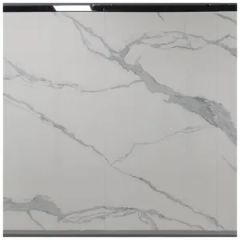 Calacatta White Large Format Porcelain Slabs for Countertops Origin China Surface Honed Thickness 12mm Size 3600？600mm HS Code 2518100000 - Image 1