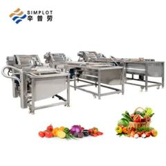 Commercial Large Capacity Bubble Washing Machine Fruit Vegetable Seafood Processing Line Equipment - Image 2
