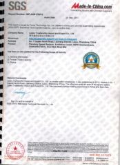 ONSITE AUDITED CERTIFICATE certificate from Laiwu Trustworthy Import and Export Co., Ltd.