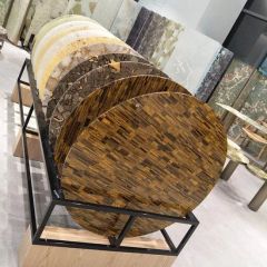 Semi Precious Stone Backlit Agate Bar Table Top Gemstone - Image 1