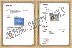 Intertek Certificates certificate from Yulong Safety Tools Manufacture Corp., Ltd.