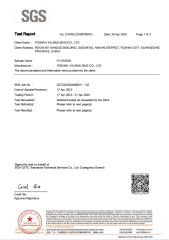 Test report for plywood without asbestos certificate of Foshan YAJ Building Co., Ltd. – certificate photo, supplier certificates section