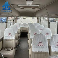 Premium 29 Seats Used Coaster Shuttle Vehicle High Roof Gasoline Mini Coach - Image 6