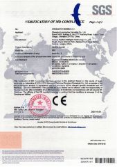 GS1 CE Verification of MD Compliance certificate of Shanghai Lannmarker Industrial Co., Ltd. – certificate photo, supplier certificates section