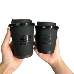 Packaging Upgrade Precision Curling Process Double Wall Printed Kraft Coffee Paper Cup - Anhui Blum Paper & Plastic Co., Ltd.