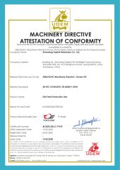 CE Certification certificate from Shandong Topline Machinery Co., Ltd.