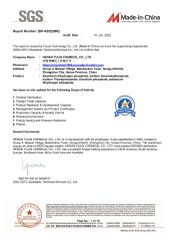 SGS certificate from HENAN YULIN CHEMICAL CO., LTD.