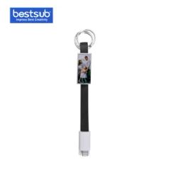 Bestsub Sublimation Portable Data Cable Keychain (Small, Black) - Image 3