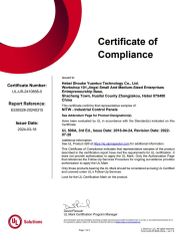 UL certificate from Hebei Shouke Yuantuo Technology Co., Ltd.