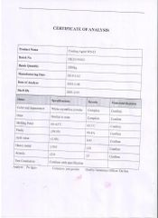 WS-23 COA certificate of Shaanxi Hongkang Biological Technology Co., Ltd. – certificate photo, supplier certificates section