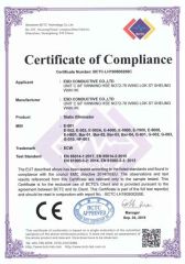 CE Certificate certificate from ESD CONDUCTIVE CO., LTD