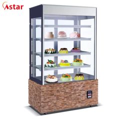 Splendid Vertical 1.8m Cake Cabinet Display Freezer with Marble - Image 3