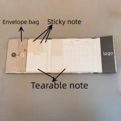 Sticky Notebook Diary Plan Book Memo Notepad Self-Adhesive Note Promotional and Gift Notebook - Image 2