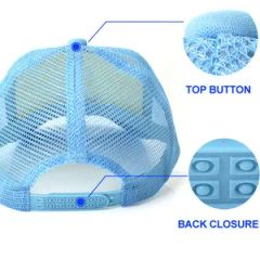 Wholesale Blue Sublimation Printing Baseball Polyester Cap/Hat - Image 6