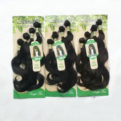 Versatile Pre Stretched Braiding Hair - Customizable Straight Body Weave Bundles - Image 1
