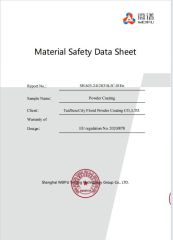 SDS 2005 certificate from Taizhou City Florid Powder Coating Co., Ltd.