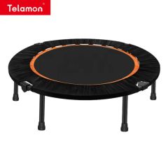Trampoline Rectangle Foldable Folding Reinforced with Spring Net Black Red Multi Colour - Image 4