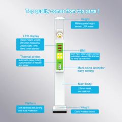 Electronic Body Height and Weight Measuring Scale Machine Trademark LEKA Net Weight 38 Kg Power AC100-240V Model NO. - Image 4