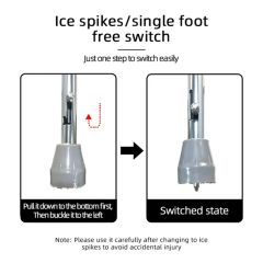 Height Adjustable Medical Walking Stick Walking Crutches - Image 5