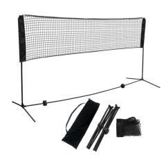 3m Folding Adjustable Height Portable Badminton Net Stand - Image 1