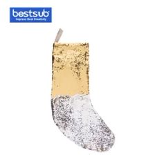 Sublimation Sequin Christmas Stocking Gold Silver SDWLP01G  - Image 3