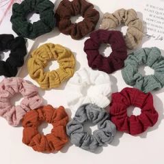 Factory Price Autumn Winter Striped Creative Large Intestine Headband - Image 5