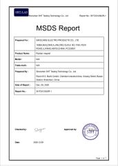 MSDS certificate from Safecare Electro Products Co., Ltd.