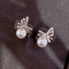 Bow Pearl Jewelry Set - Image 3