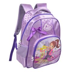 Stylish Backpack School Bags with Allover Flower Silk Screen - Image 2