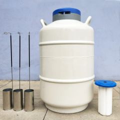 Large Caliber Liquid Nitrogen Container Laboratory Equipment Origin China Condition New Parts Gas Tank Model NO. YDS-10 Net Weight - Image 4