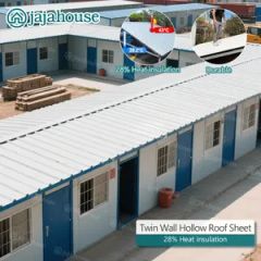 High Strength Corrugated PVC Hollow Roofing Sheet Twinwall Double Layer UPVC Roof Tiles - Guangdong Jajahouse New Materials Technology Co., Ltd.