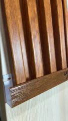PVC Soffit Ceiling Panel Vinyl Siding Louver Profile Wooden Color - Image 3
