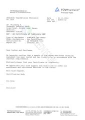 TUV CE-3 certificate of Shenzhen Topledvision Lighting Co., Ltd. – certificate photo, supplier certificates section