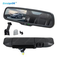 EnruigeOK For 2005-2015 Toyota Tacoma Rear View Mirror Monitor Tailgate Backup Camera Kit - Image 2