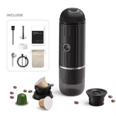 Portable Home Machine Self-Heating Feature USB Power Portable Stainless Steel Espresso Coffee Maker - Image 6