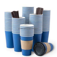 Customized Printed Single Wall Paper Cup Coffee Cup Packaging Disposable Paper Cup - Image 1