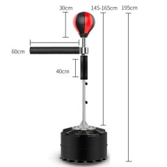 Adjustable Boxing Bags Speed Ball Punching Bag with Stand Reflex Exercise Bl13153 - Image 2