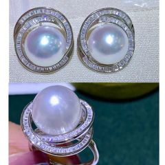 Natural Pearl Jewelry Set - Image 2