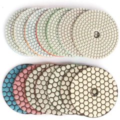 3-5" Dry Polishing Pads Origin Jiangxi HS Code 82079010 Trademark singoon Specification 3-5" Connector Velcro Backer Other Set Size - Image 2