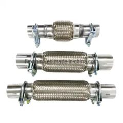 Universal Auto Double Braid Exhaust Flex Pipe for Car Repair Stainless Steel Seamless Flexible Exhaust Pipe - Comflex Industrial Co., Ltd.