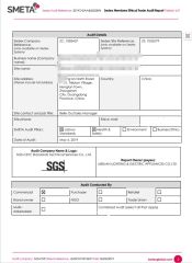 Sedex certificate from Shenzhen Wellsun Wood & Metal Products Co., LTD