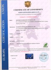 RHOS CERTIFICATE OF TREADMILL certificate from Shandong Baodelong Fitness Co., Ltd.
